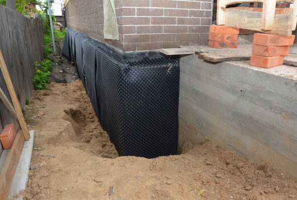 Happy homeowners after waterproofing job in Schiller Park